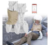 Traje AnticaíDa Inteligente Con Alarma De Monitoreo Remoto, Traje Ligero Con Airbag Inteligente, Ropa Protectora Emergente De 0.08 S Para Personas Mayores Con Problemas De Salud,khaki(Mr)-XXL