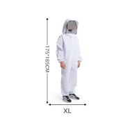 Traje Apicultor, Ropa de cultura de cuerpo completo, ropa profesional for cultores, traje de protección de cultura, velo de seguridad, protección Unisex for niños Suministros de apicultura(L)