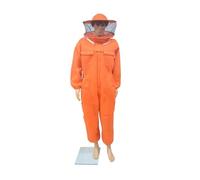 Traje Apicultor, Ropa protectora de cultura con diseño de tela de algodón transpirable 3D, ropa antiabejas, disfraz de cultor(Round Hat Orange,Medium)