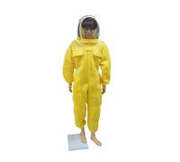 Traje Apicultor, Ropa protectora de cultura con diseño de tela de algodón transpirable 3D, ropa antiabejas, disfraz de cultor(Fencing Hat Yellow,2XL)