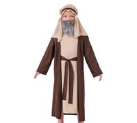Traje árabe - Disfraz de para adolescentes | Vestido tradicional de personaje de ancianos con ajuste holgado y diseño listo para el escenario para actuaciones, espectáculos de teatro, juegos de