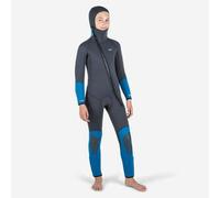 Traje Buceo SCD 500 Niños Gris Azul Neopreno 5,5 mm 12 AÑOS