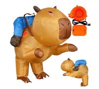 Traje Capybara Suit-XL inflable divertido para adultos y | Navidad, Año Nuevo, mascarada, rendimiento óptimo: teatro, rendimiento escolar, espectáculo de comedia, accesorios de máquina