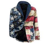 Traje casual con solapa y botones multicolor para hombre, ajuste regular, abrigos deportivos, chaquetas para baile de graduación, cena, esmoquin para hombre, 42 l, azul claro, 4XL