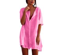 Traje Casual Elegante para Mujer Coctel Traje Vestido Camiseros Madre Mi Mañana Boho Casamiento 2 Escotados Vestits Mamás Vaporosos Mediodia Jovenes Recepcion Barato Maxi