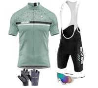 Traje Ciclismo Hombre Verano Conjunto Bicicleta Ropa MTB Maillot Bici Manga Corta＋Pantalones Cortos 9D Gel Acolchado,Ciclismo de Carretera,Patrones Personalizados Disponibles