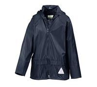 Result Traje con Chaqueta y pantalón Impermeable para niños Heavyweight RE95J, Infantil, Color Azul Marino, tamaño Small/Size 5/6