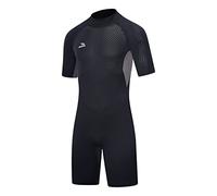 Traje corto de neopreno para hombre de 3 mm con cremallera en la espalda para buceo, surf, kayak, deportes acuáticos