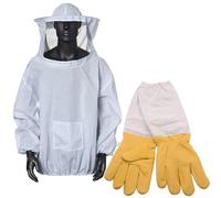 Traje de abeja de cuerpo completo para ropa de trabajo protectora de | Mezcla de polialgodón, paneles de malla transpirable, circulación de aire, comodidad en el calor, tejido