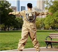 Traje de apicultura color caqui, ropa apicultor, equipo, monos abeja, accesorios, traje , herramientas, suministros jardinería ,Herramienta colmena(XXXL(175-184cm))