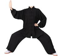 Traje De Artes Marciales, Tang Traje De Artes Marciales Kung Fu, Traje Hombre De Tai-Chi, Cómodo Y Transpirable, Disfraz Chino Uniforme De Kung Fu Uniforme De Ejercicio Transpirabl E,L