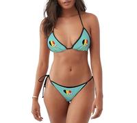 Traje De Baño 2 Piezas Me Encanta El Fútbol Belga Braga De Bikini Cómodo Conjuntos De Bikinis Resistente Bikini Mujer para Piscina Femenino Vacaciones M