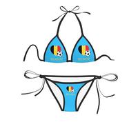 Traje De Baño 2 Piezas Me Encanta El Fútbol Belga Braga De Bikini Elástico Conjuntos De Bikinis Elegante Bikini Mujer para Viajes Piscina Natacion XL