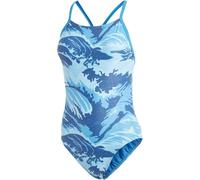 Traje de baño Adidas Damas Allover Pulsado Parley Parley Natación, Azul / Sefrye