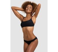 Traje de baño Arena para mujer bikini sólido bandeau tie back, negro, DE36...