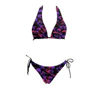 Traje De Baño Cintura Alta para Sensual Cuello Fruncido Tirantes Tripa Control Cadera Rojas Efecto Abertura Blancos Juego Plano Largos Estrias Mi Peruanas Fosforescente