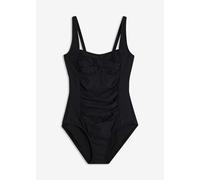 Traje de baño con efecto moldeador medio y aspecto cruzado 38