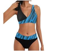 Traje De Baño De 2 Piezas para Mujer Bikini para Mujer Bikinis Tallas Grandes Cinturón Natación Push Up Eño Bañador Empujar hacia Arriba Traje Baño Ganchillo Bikinis con Control Abdomen