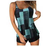 Traje De Baño De 2 Piezas Rojo Tankini Retorcido Cintura Alta para Mujer Traje Baño Tankini con Apariencia Envolvente Y Cuello En V para Mujer Bikini Busto Grande Adelgazar Playa