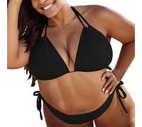 Traje de baño de baño para Mujer, más Traje de baño, Conjunto de Push, tamaño Acolchado, Bikini sólido, Traje de baño, Conjunto de Tankinis, en Fibres douces, séchage Rapide y Protection UV UPF 50+