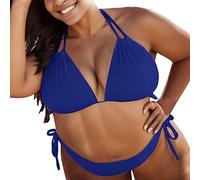 Traje de baño de baño para Mujer, más Traje de baño, Conjunto de Push, tamaño Acolchado, Bikini sólido, Traje de baño, Conjunto de Tankinis, en Fibres douces, séchage Rapide y Protection UV UPF 50+