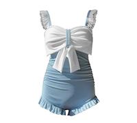 Traje de baño de Bikini para Mujer, Corte Ajustado, Hueco Transparente y no Transparente, para la Playa, Tomar el Sol, sin Manchas de Sol, Transpirable, con Tirantes, bañador