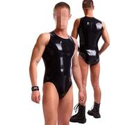 Traje De Baño De Hombre De Látex Negro Trajes De Hombre Sin Cremallera,mandarina No,XXL
