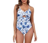 Traje de baño de Moda de Color sin Espalda Monokini de Corte Ajustado Sensación de Libertad en el Agua