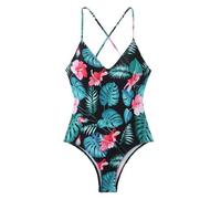 Traje De Baño De Una Pieza para Muje Bloqueo De Colores One Piece Swimsuit Veraneo Ruching Bañador Piscina Playa Vacaciones