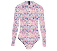 Traje de baño de una Pieza para Mujer con Estampado Digital 3D, diseño de Escamas de pez, diseño de Sirena, Cremallera en la Espalda, Ideal para Surf, Buceo, Playa y Vacaciones de Verano. Uso Diario