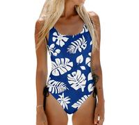 Traje De Baño De Una Pieza para Mujer Estampado Floral - Bañadores Mujer Natacion Slim Fit Sexy, Bañadores Una Pieza Classic Basicas Swimsuit Women Fiesta En La Piscina Marina M