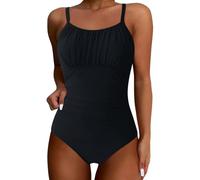 Traje De Baño De Verano De Verano Para Mujer Con Tirantes Y Cintura Redonda Liso Bikini Sexy