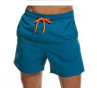 Traje de baño disolvente, broma de cumpleaños, divertido regalo de despedida de soltero en la playa para que tu hermano pierda sus pantalones cortos de natación en la piscina, Azul (Acid Blue), Medium