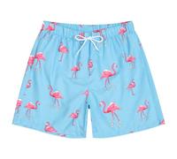 Traje de baño disolvente, Pantalones Cortos de Broma, Regalo Divertido para Hermano, Novio, Despedida de Soltero, Fiesta en la Playa en la Piscina, Azul (Flamingo Blue), Small