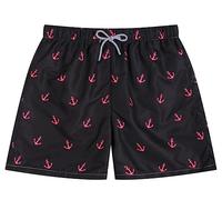 Traje de baño disolvente, pantalones cortos de broma, regalo divertido para hermano, novio, despedida de soltero, fiesta en la playa en la piscina, negro (Anchor Black), X-Large