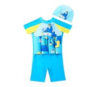 Traje de Baño Flotante Chaleco Flotador Bebe Bañador Niño Manga Corta Trajes de Baño de Una Pieza Impresión de Dibujos Animados Flotabilidad Ajustable Secado Rápido Traje de Entrenamiento