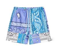 Traje de Baño Hombre Media Bañador Hombre Cordón Ajustable Estilo Boho Cordón en Cintura Estampado Paisley Verano Playero Caluroso Ángulo Plano Pantalón Playero con Forro Bañador de Natacion Hombre