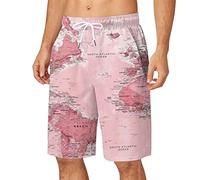 Traje De BañO Hombre-Mens Summer Plus Size Pants Pocket Drawstring Loose Casual Sports Running Right Five Points Shorts Beach Pants