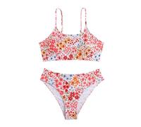Traje de baño Mujer Bañador Color sólido Ajustable Dos Piezas Ropa Tankini Básico Conjuntos Bikinis Brasileño Diseño Playa y Piscina Conjunto Elegante para Viajes#G