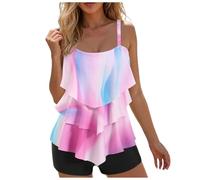 Traje De Baño Mujer El Tankini Adelgazante del Traje De Baño del Bikini Empuja hacia Arriba El Sistema Bikini Las Mujeres Dos Piezas para Mujer Push Up Ruta Abdominal