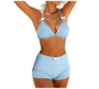 Traje De Baño Mujer Push Up Bikini Deportivo para Mujer Multicolor Bikinis Bañador Deportivo De Dos Piezas para Tallas Grandes Bikini Talle Talla Grande HT Y Braguita Talle Bajo Fiesta En El