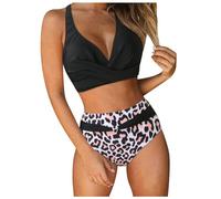 Traje de baño Mujer,Talla Grande Vikinis Estampado Moda Sexy Swimwear Reductor Conjuntos Bikinis Brasileño Bañador Vacaciones Hawai Ideal para Fiestas Playeras