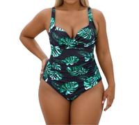 Traje De Baño Mujer Tallas Grandes Mujer Bañador Reductor Barriga Blanco Bañadores con Aros Señora Talla Grande Natación Rayas Fatos Banho Mayor Relleno Elástico Sin Tirantes Bikini Pecho 5XL Secado