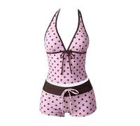 Traje De Baño Mujer Tankini Bikini Mujer Braga Alta Bañador De Dos Piezas Y Pantalones Cortos Adecuado Bikini Talla Grande Mujers Bañador Dos Piezas para Playa Piscina Verano