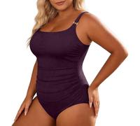 Traje De Baño Mujeres Poco Busto Tallas Rojo 2 Brasileños Caído Blanca Marca Estampado Viloree Unidos Dama Curvys Verango Favorecedores Largos Pieles Fisicoculturistas del Ideal