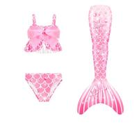Traje de baño niña Bikini para niñas pequeñas, Traje de baño de Playa con Falda Cola, para Jugar en la Playa, Piscina en Verano y en el Agua (12-13 años)