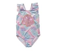 Traje De BañO NiñA ProteccióN UV, BañAdor NiñA Una Pieza, Traje De BañO NiñAs con Volantes Estampado Floral Ideal BebéS Y NiñOs PequeñOs BañAdores BañAdor Natacion Swimsuit Girl BañAdores NatacióN