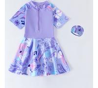 Traje de Baño Niñas Verano Princesa Vestido de Baño Traje de Baño Niñas Traje de Baño Vacaciones en Piscina