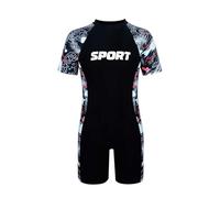 Traje de Baño Niño Piscina - Traje de baño de una Pieza con Cremallera para niño con Estampado de Letras Antiguas | Camiseta de Secado rápido para Nadar y Jugar en la Playa