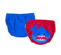 Traje de baño para bebé recién nacido, paquete de 2 piezas - Tiburón Rojo/Azul 2-3 Años - 13/16 kg